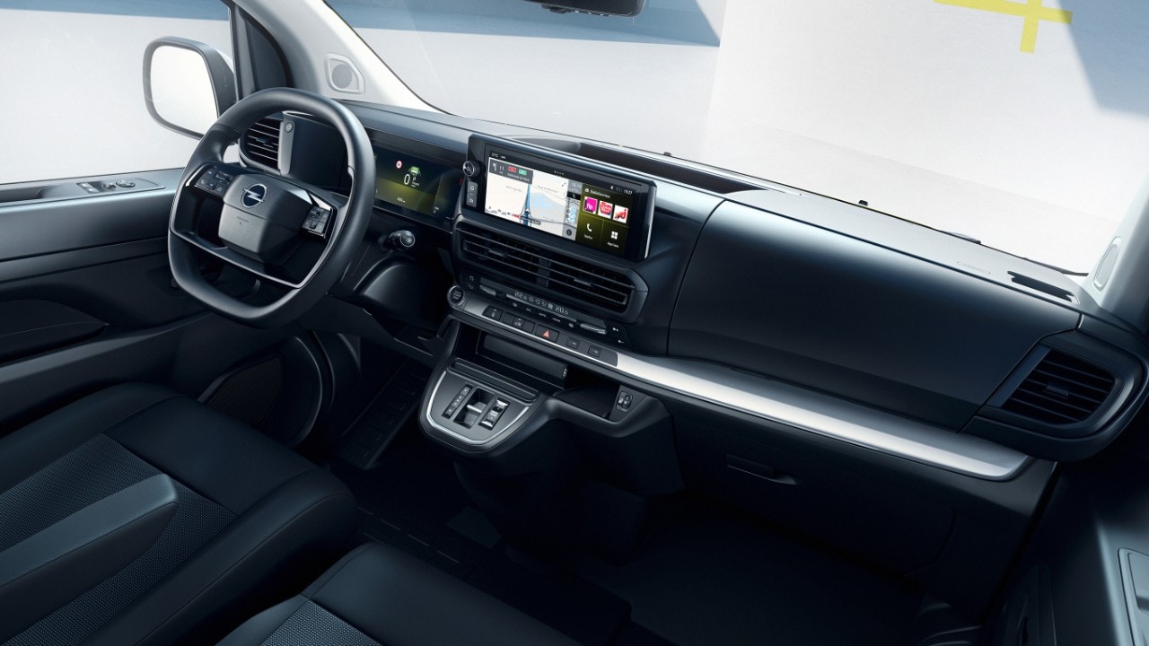 Поглед на внатрешноста на новиот Opel Vivaro